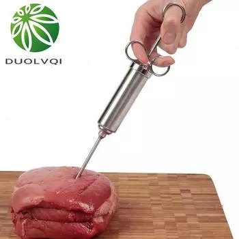 Инжектор для мяса, шприц, инжектор для вкуса маринада для птицы, инжекторы для приправ к мясу, набор инструментов для барбекю