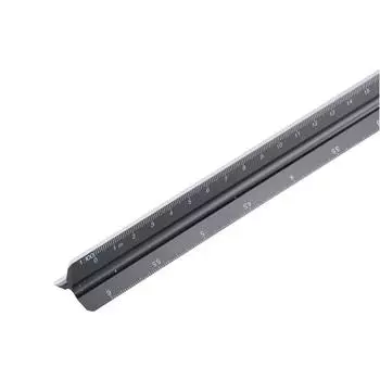 Инженер 1:20-1:500 алюминий цинк цинковый сплав металлическая линейка треугольная шкала калибры измерительные инструменты для измерения Silver S