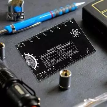 Инженерная линейка Карманный инженерный многофункциональный инструмент Сплав линейка DIY Проекты Транспортир Компас Технический гаджет D