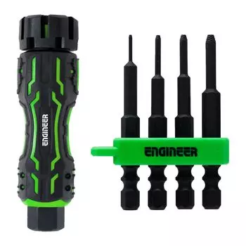 Инженерный MINI Drive Nejimogura Middle Удаляет сломанные болты с шестигранной головкой, не ударяя по ним Противоположная и - - сторона 0,89 - 2,5 мм DZ-85 чёрный
