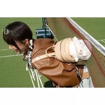 Ioiai Leather Backpack Commuter Travel Backpack Women Summer New Schoolbag Student Cute Lamb Good-looking Light Brown Lamb Backpack