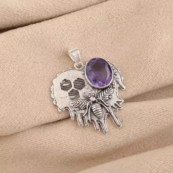 Иолит Драгоценный камень 925 Стерлинговое серебро Ювелирные изделия Стильный кулон 1,49 Подарок для нее CP-28-5