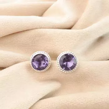 Iolite Gemstone 925 Sterling Silver Jewelry Handcrafted Earrings 0.53 For Women EE-147-2