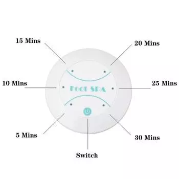 Ионная гидромассажная ванна для ног Детокс-машина для ванн для ног Ионный детоксикатор Массажер для релаксации Педикюр Массажная терапия для ног Массивы Aqua US Plug