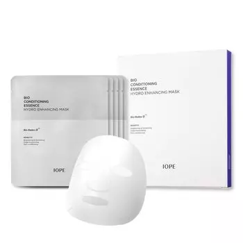 IOPE Official Bio Essence Sheet Mask Pack of 5 Hyaluronic Acid Sheet Mask Aging Care Korean Pack Skin Care Korean Mask