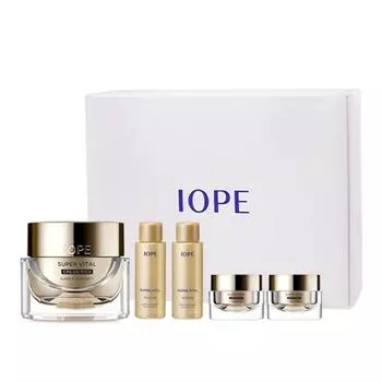 IOPE Super Vital Cream Rich 50 мл + 14 мл x 2 шт + Смягчитель 18 мл + Эмульсия 18 мл набор, 1 набор