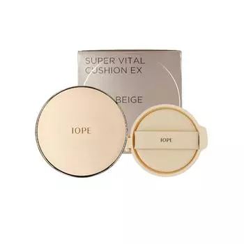 Iope Super Vital Cushion EX Нет. 21/Нет. 23 Оригинал 16 г + Сменный блок 16 г, 2 вида, Нет. 21 Светло-бежевый, 1 шт.