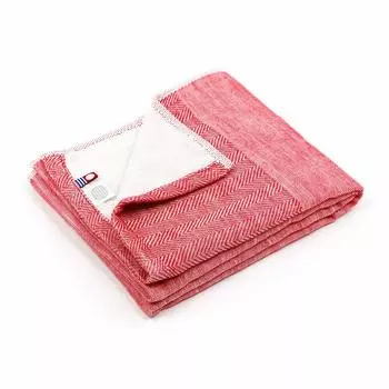 Иори Имабари Лицо Уми из Хлопкового Полотенца, 34x80см, -Полотенце Море- (красный), Быстросохнущий, 100%