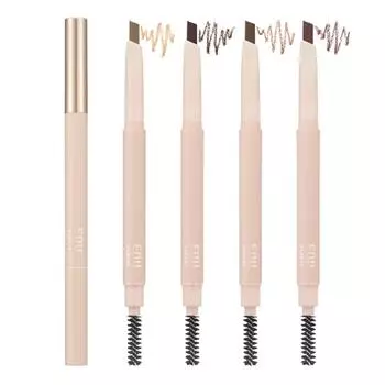 IOU Classy Eyebrow Auto Pencil 4 цвета 0,2 г 2 шт, нет. 1 Светло-коричневый, Нет. 4 пепельно-коричневый, 1 набор