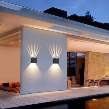 IP65 лаконичный уличный светильник настенный светильник алюминиевый черный уличный водонепроницаемый настенный светильник для сада на крыльце алюминиевые садовые светильники