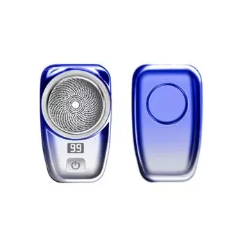 IP65 водонепроницаемая мини-бритва с зарядкой через USB, мужская незаменимая карманная машина с 6 головками ножа afeitadora elctrica para hombre potente серебряный