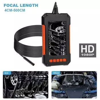 IP67 Эндоскопический канал Водонепроницаемая эндоскопическая камера 8 мм HD эндоскоп 1080P экран 2M