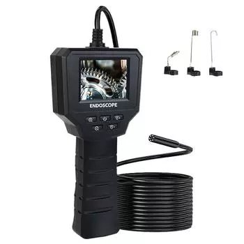 IP67 Водонепроницаемый инструмент для ремонта Цифровая инспекционная эндоскопическая камера 2.4 IPS Экран Труба Канализационный инспекционный бороскоп 1m