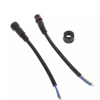 Ip68 2-контактный 0,3/0,5/0,75/1 квадратный водонепроницаемый мужской женский кабельный разъем, удлинительная линия, открытый светодиодный проводной разъем as the picture
