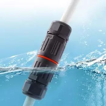 IP68 промышленный электрический водонепроницаемый проводной кабельный разъем для использования на открытом воздухе
