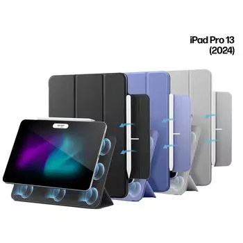 iPad Эйр Про 11/13 дюйма (2024) Магнитный чехол с отскоком iPad Pro 11 (2024) чёрный