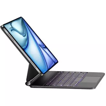 iPad Magic Keyboard HOU iPad Air 11 дюймов 5-го и 4-го поколения Совместимость с iPad Pro 11-дюймового поколения Smart Keyboard 600g подсветка трекпада Совместимость чёрный
