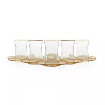 Ipek Ares Золотой позолоченный чайный сервиз из 12 предметов