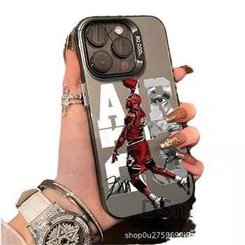 iPhone 15 Pro Баскетбол Нет. 23 Жесткий чехол для iPhone 14/13/12 Pro Max - Лазерный дизайн iPhone Xs/ X