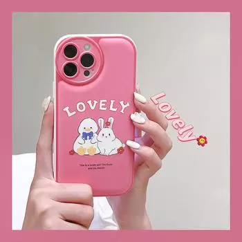 iPhone 15 Pro Max Air Cushion Case: Compatible with Apple 14, Cartoon Design for OPPO, Vivo, Huawei iPhone 12 Mini