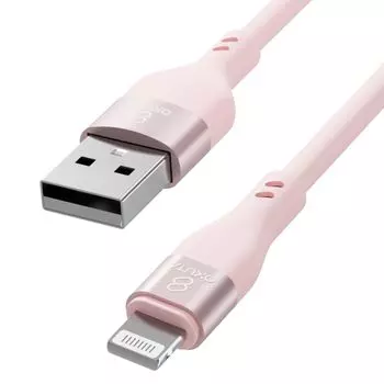iPhone charging cable Lightning cable iPhone charging cord charger iPhone cable silicon high speed data 15cm 50cm 1m 2m Sakura pink (1 piece) 1.2m