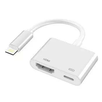 iPhone HDMI Lightning Conversion Cable TV Большой экран Без задержки Не требуются настройки Не требуется приложение Не требуется источник питания Lightning Digital AV Adapter Easy