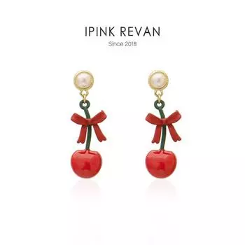 Ipink Lovely Cherry Plaid Flowers A- Silver Needle