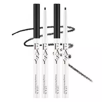 IPKN Easy Drawing Slim Pencil Eyeliner 0.13g, No. 01 Black, 2 pcs.