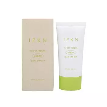 IPKN Green Apple Vegan Sun Cream SPF 50+ PA++++ 50мл, Солнцезащитный крем, Корейская косметика, Kbeauty, пробник