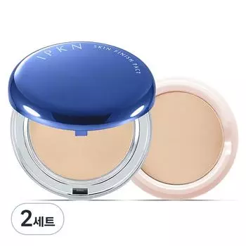 IPKN Skin Finish Pact Powder + Сменный блок, нет. 21 бежевый телесный, 2 комплекта