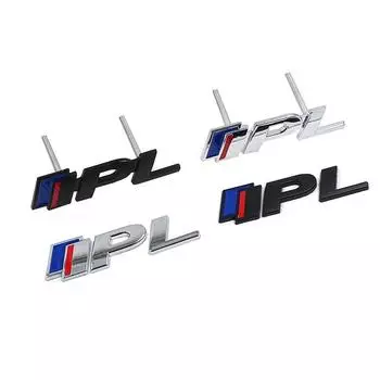 IPL 3.7 S 3D металлический автомобильный значок решетка эмблема наклейка хром для In+fin+iti Q50L G25 QX70 FX35 автомобильный стиль Sticker чёрный