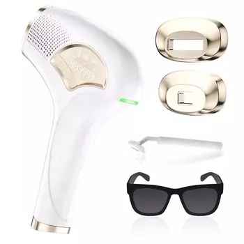 IPL удаление волос портативный безболезненный ручной лазерный эпилятор для всего тела устройство для ухода за кожей в домашних условиях US Plug белый