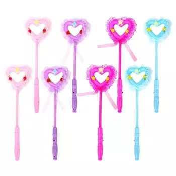 iplusmile 8 шт. Волшебная палочка для ведьмы, светящаяся палочка, волшебная палочка, светящаяся волшебная палочка для девочек, реквизит для фотосъемки, светящаяся палочка, подарок на Хэллоуин, Рождество (случайный