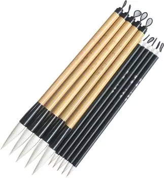 Ippindo Bamboo Scroll Calligraphy Brush Thick 7 Fine Brush For Elementary School Junior High School School Calligraphy Calligraphy Brush Bamboo Forest