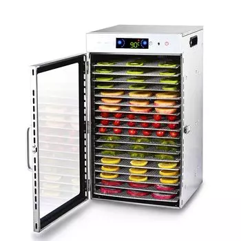 Iproods Food Food 18 из нержавеющей стали Food с циркуляцией горячего воздуха для коммерческого использования для дома Японский рецепт Инструкция по эксплуатации В комплекте Сушилка, Сушилка, серебряный