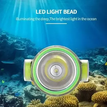 IPX8 портативный перезаряжаемый водонепроницаемый налобный фонарь для дайвинга 50 м подводный супер яркий светодиодный налобный фонарь для подводного плавания рыбалка охота