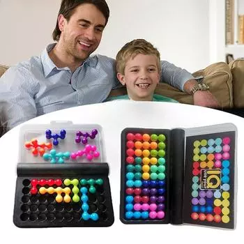 IQ Challenges 3D головоломка, настольная игра, классическая пластина, пирамида, жемчуг, логический разум, игрушки Монтессори для детей, умные головоломки, бусины, подарок