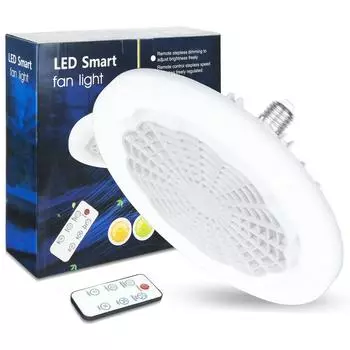 IRALAN 2-в-1 трехскоростной светодиодный вентилятор с дистанционным управлением E27 основание освещения для спальни гостиной вентилятор потолочный светильник