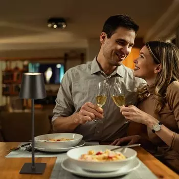 IRALAN LED Desk Lamp Bar Restaurant Ambiance Wireless Table Lamps Study Office Light Waterproof Touch Lamp with USB Charging чёрный