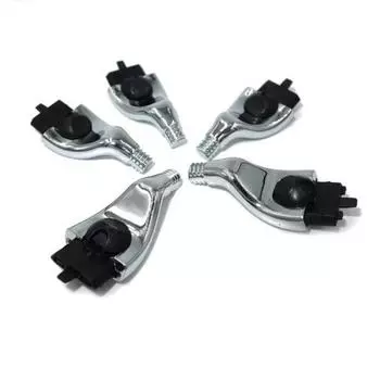 iRAZOR Chrome Silver Mach 3 бритвенная головка Соединитель DIY кронштейн для бритвенной ручки и 3-слойные винты адаптера лезвия диаметром 6 мм 5 шт.