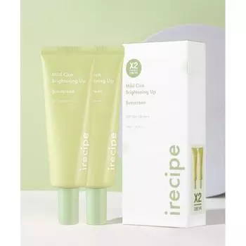 Irecipe [2pack] Мягкий солнцезащитный крем Cica Brightening Up 50 мл 2 Double Plan Spf50+ Pa++++ NONE