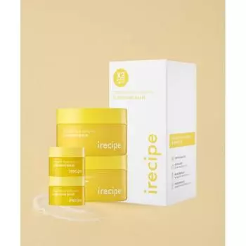 Irecipe Blackhead Ceramide Yuzu Healing Cleansing Balm 120 г + Mini 10 г Double Set NONE