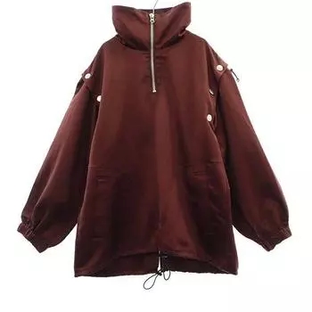 IRENE Пуловер-куртка 2WAY с длинным рукавом Коричневый Парка Женский Б/У