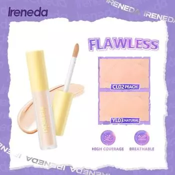 Ireneda Легкий консилер Водонепроницаемый безупречный полный охват Дышащая увлажняющая жидкая основа Косметика для макияжа лица
