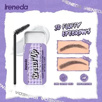 Ireneda водостойкий гель для укладки бровей, воск для скульптуры, мыло, долговечный легкий натуральный усилитель для бровей, косметика для макияжа