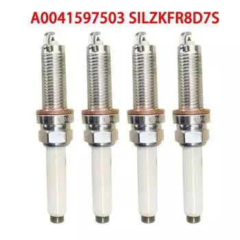 Иридиевая свеча зажигания A0041597503 SILZKFR8D7S для Mercedes Benz W177 V177 C63 GLK350 CLA45 AMG W176 W212 R350 S204 0041597503 4Pcs