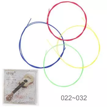 IRIN 4 шт. струны для укулеле 022-032 дюйма цветной нейлон для гавайской гитары уке