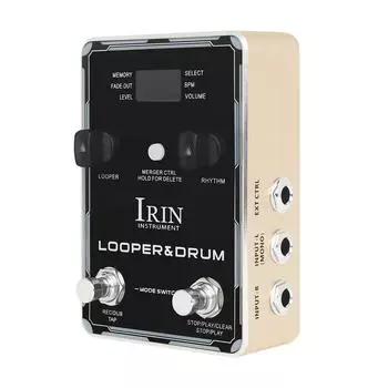 IRIN Looper Pedal Drum Machine Педали эффектов для гитары 44,1 кГц/24 бита 160 минут Время записи 100 розового золота