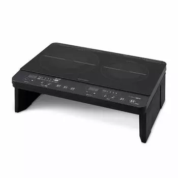 Iris Ohyama 2 горелки IH нагреватель для приготовления пищи IH плита не требует строительства 1400 Вт индукционная плита 100 В с ножками черная IHK-W13S-B