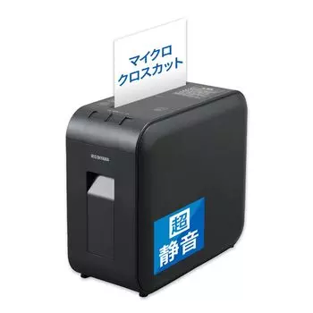 Iris Ohyama Бесшумный измельчитель для дома Измельчает 4 скорости измельчения Micro Cross Непрерывное использование для 10 Большая емкость для сбора пыли Черный [Тихий тип] Использование,